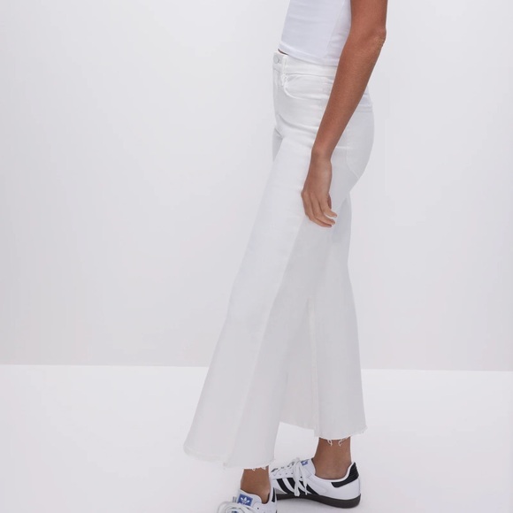 Good American GOOD WAIST CROPPED PALAZZO JEANS - Picture 6 of 6